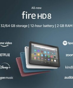 Fire HD 8 tablet, 8" HD display, 32 GB, designed for portable entertainment, Black