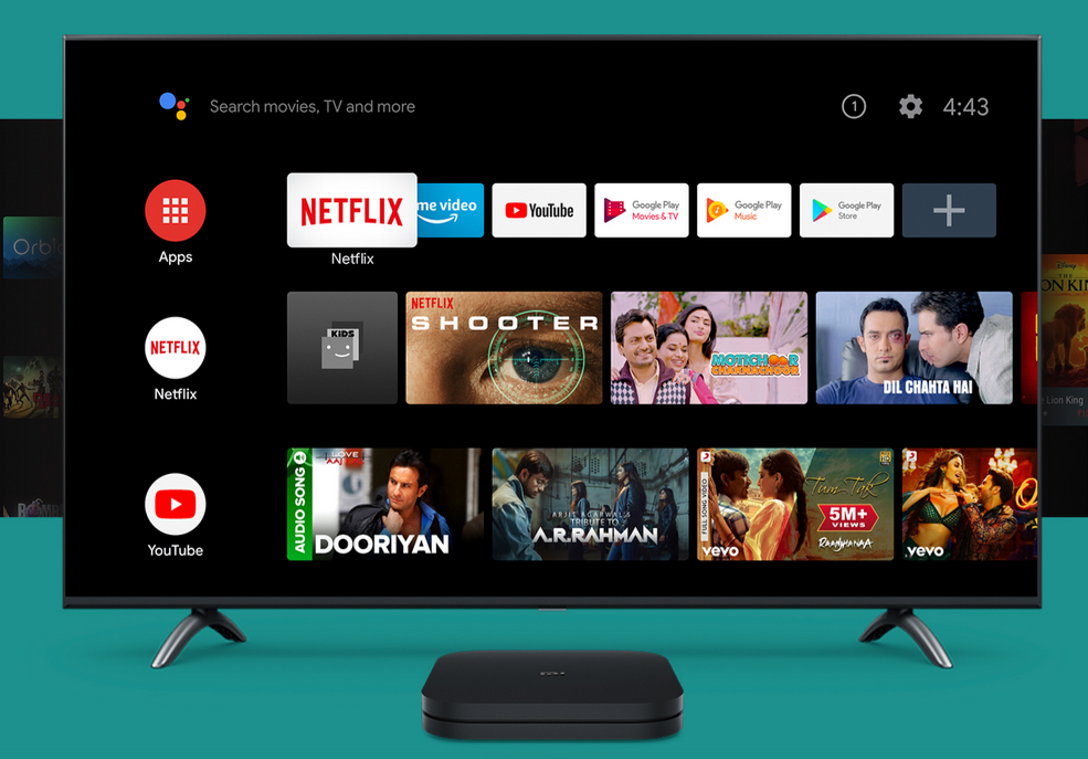 XIAOMI Mi Box 4K HDR Android TV 9.0 with Google Assistant Remote - Wi-Fi - Bluetooth 4.2 2GB RAM 8 GB Memory - Black - Image 2