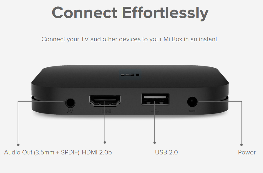 XIAOMI Mi Box 4K HDR Android TV 9.0 with Google Assistant Remote - Wi-Fi - Bluetooth 4.2 2GB RAM 8 GB Memory - Black - Image 6