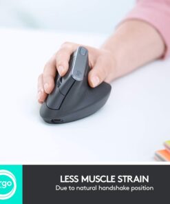 Alternative view of Logitech MX Vertical Wireless Mouse – Advanced Ergonomic Design