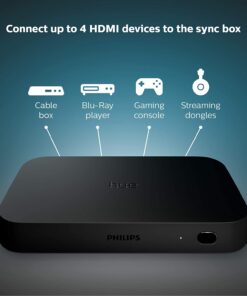Alternative view of Philips Hue Play HDMI Sync Box, HDMI 4K Splitter, 4 HDMI in 1 Out