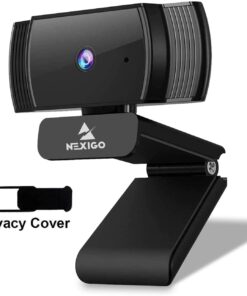 Alternative view of NexiGo AutoFocus 1080p Webcam with Microphone and Privacy Cover