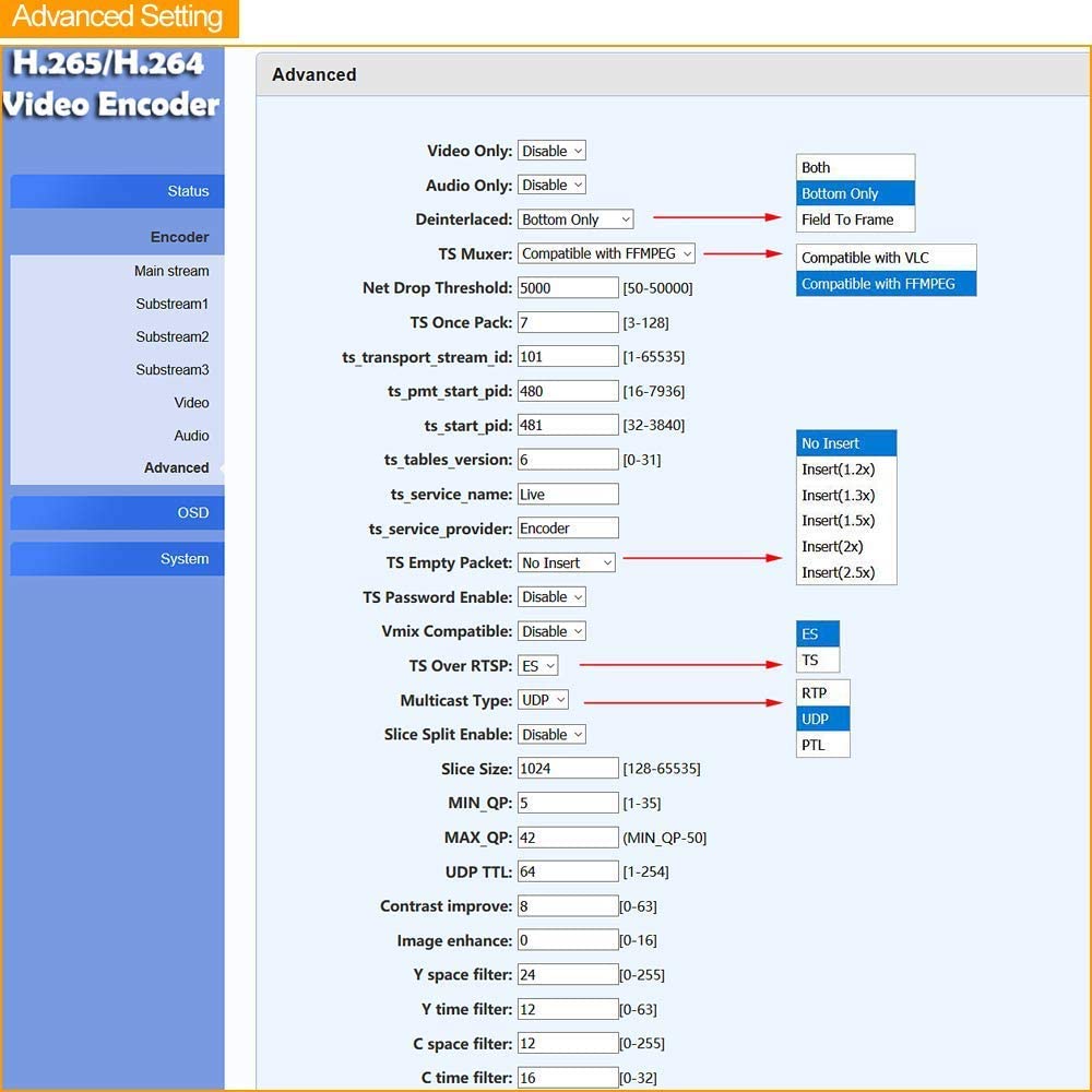 H.265/H.264 HDMI Video Encoder for Live Stream Broadcast on Facebook YouTube Ustream Wowza Streaming Platforms.Support RTMP/RTMPS/RTSP/UDP/RTP/HTTP/Onvif/m3u8/FLV,HDMI to IP Encoder - Image 9