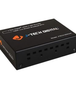 J-Tech Digital H.264 IP Encoder 1080p@60Hz Supports RTSP, RTP, RTMPS, RTMP, HTTP, UDP, ONVIF, Live Broadcast for YouTube, Facebook, Twitch