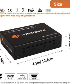 Alternative view of J-Tech Digital H.264 IP Encoder 1080p@60Hz Supports RTSP, RTP, RTMPS, RTMP, HTTP, UDP, ONVIF, Live Broadcast for YouTube, Facebook, Twitch