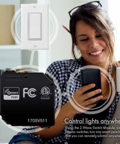 Alternative view of ENERWAVE Z-Wave Plus Relay,ZWN-RSM1-PLUS, Black