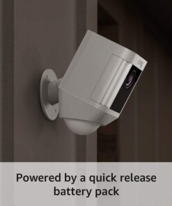 Alternative view of Ring Spotlight Cam Battery HD Security Camera with Built Two-Way Talk-White