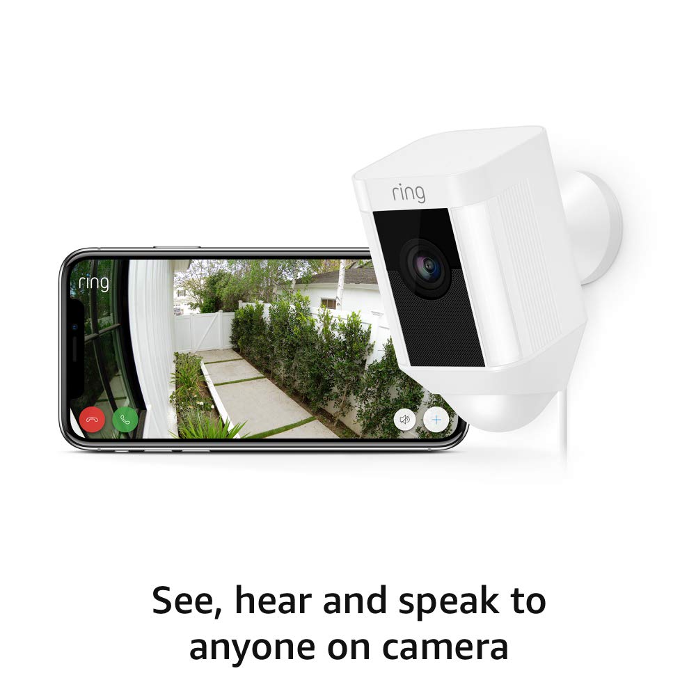 Ring Spotlight Cam Wired: Plugged-in HD security camera with built-in spotlights -Black, - Image 4