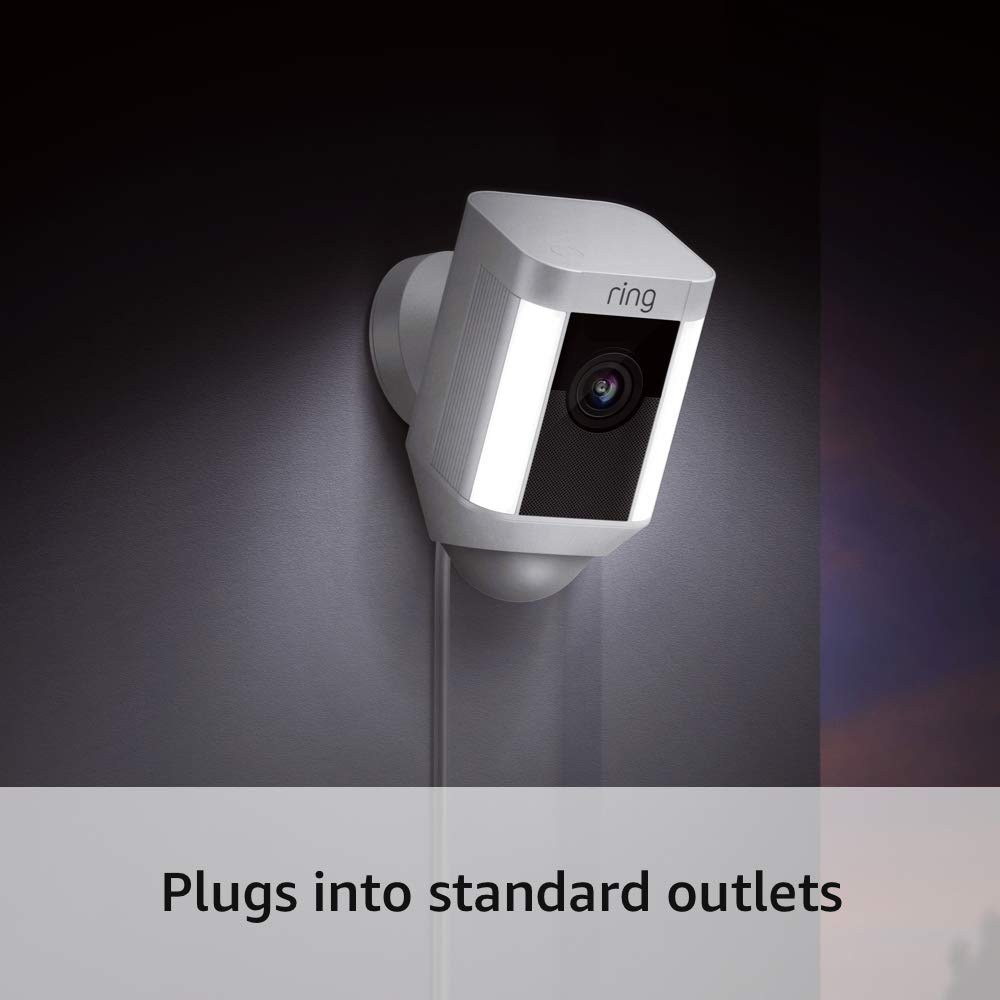 Ring Spotlight Cam Wired: Plugged-in HD security camera with built-in spotlights -Black, - Image 3