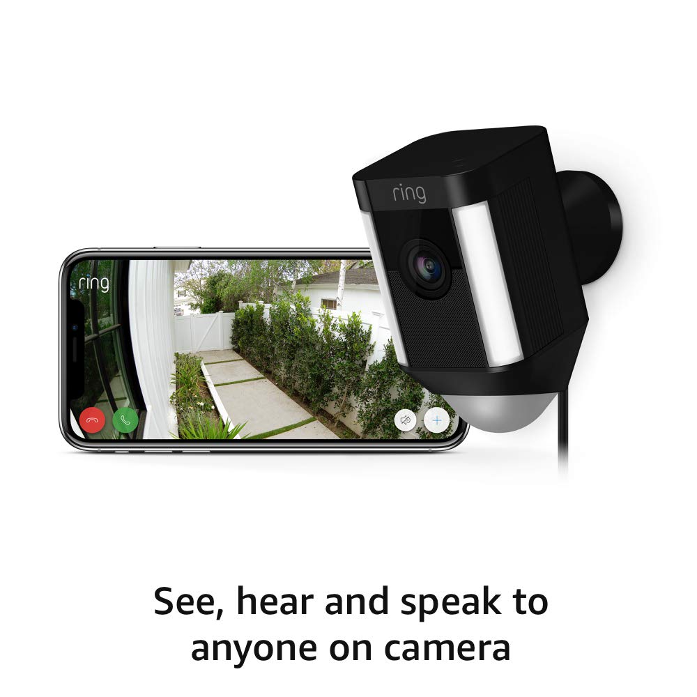 Ring Spotlight Cam Wired: Plugged-in HD security camera with built-in spotlights -Black, - Image 7