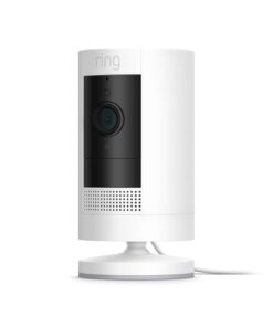 Alternative view of Ring Stick Up Cam Plug-In HD Security Camera with two-way talk, Works with Alexa - White (3rd Gen)