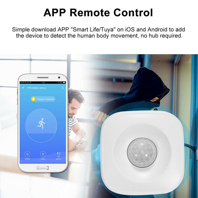 Smart Home PIR Motion Sensor Voice Control Compatible with Alexa Google Home - Image 2