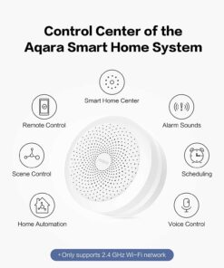 Aqara Hub, Wireless Smart Home Bridge- Works with Apple HomeKit, Google Assistant, and Compatible with Alexa