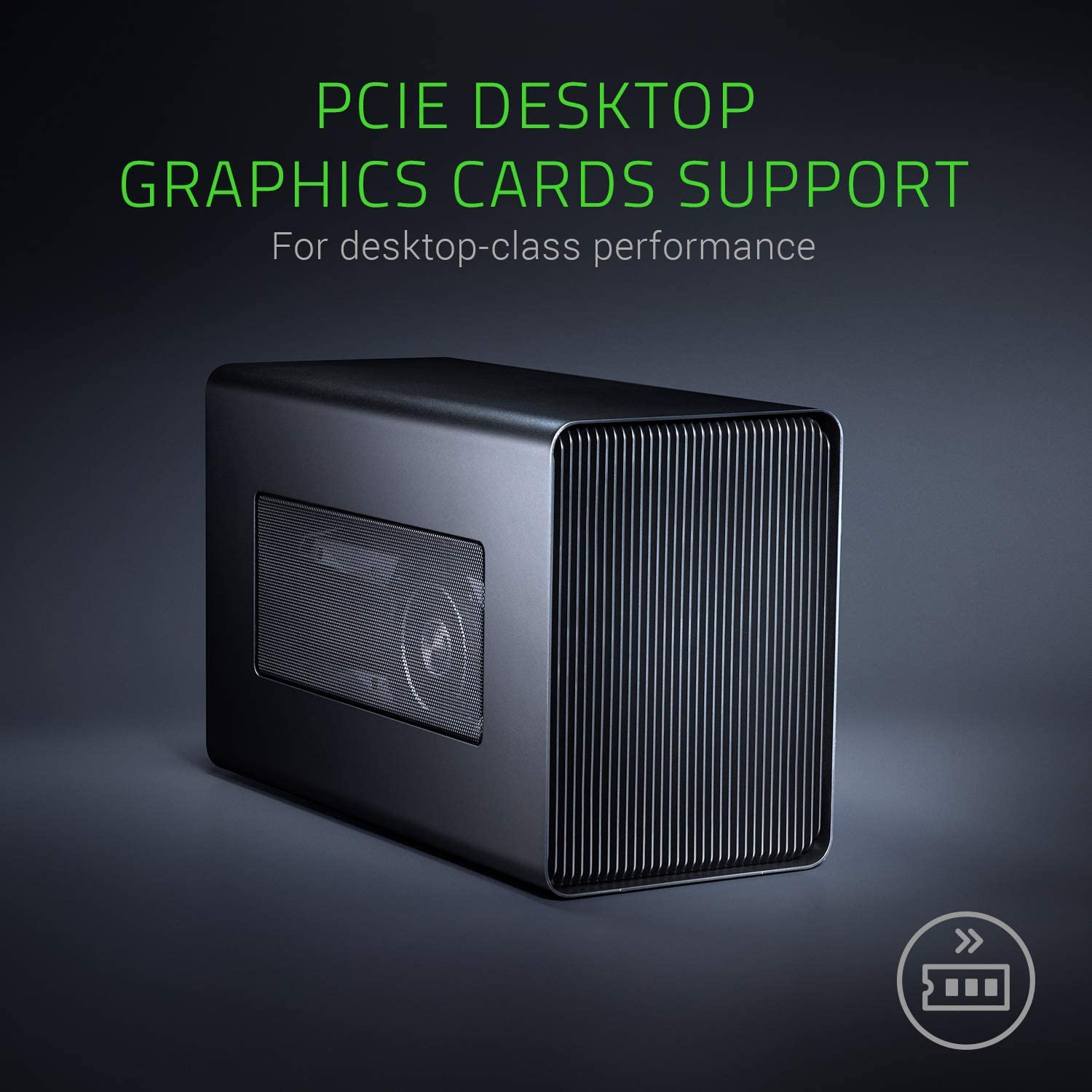 Razer Core X External GPU Enclosure (eGPU): Compatible with Windows & Mac Thunderbolt 3 Laptops - NVIDIA /AMD PCIe Support - 650W PSU - Image 6