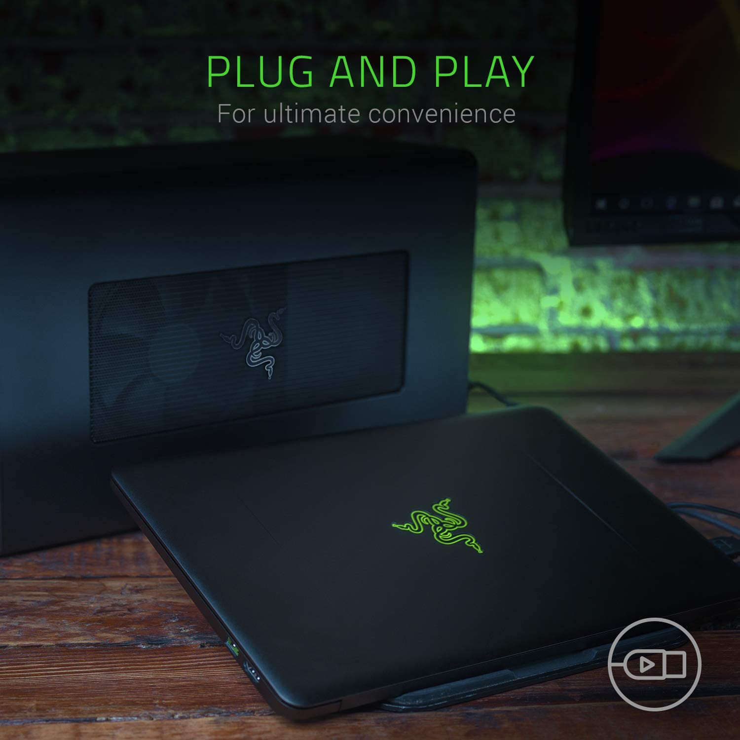 Razer Core X External GPU Enclosure (eGPU): Compatible with Windows & Mac Thunderbolt 3 Laptops - NVIDIA /AMD PCIe Support - 650W PSU - Image 5