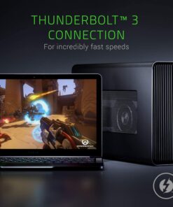 Razer Core X External GPU Enclosure (eGPU): Compatible with Windows & Mac Thunderbolt 3 Laptops - NVIDIA /AMD PCIe Support - 650W PSU
