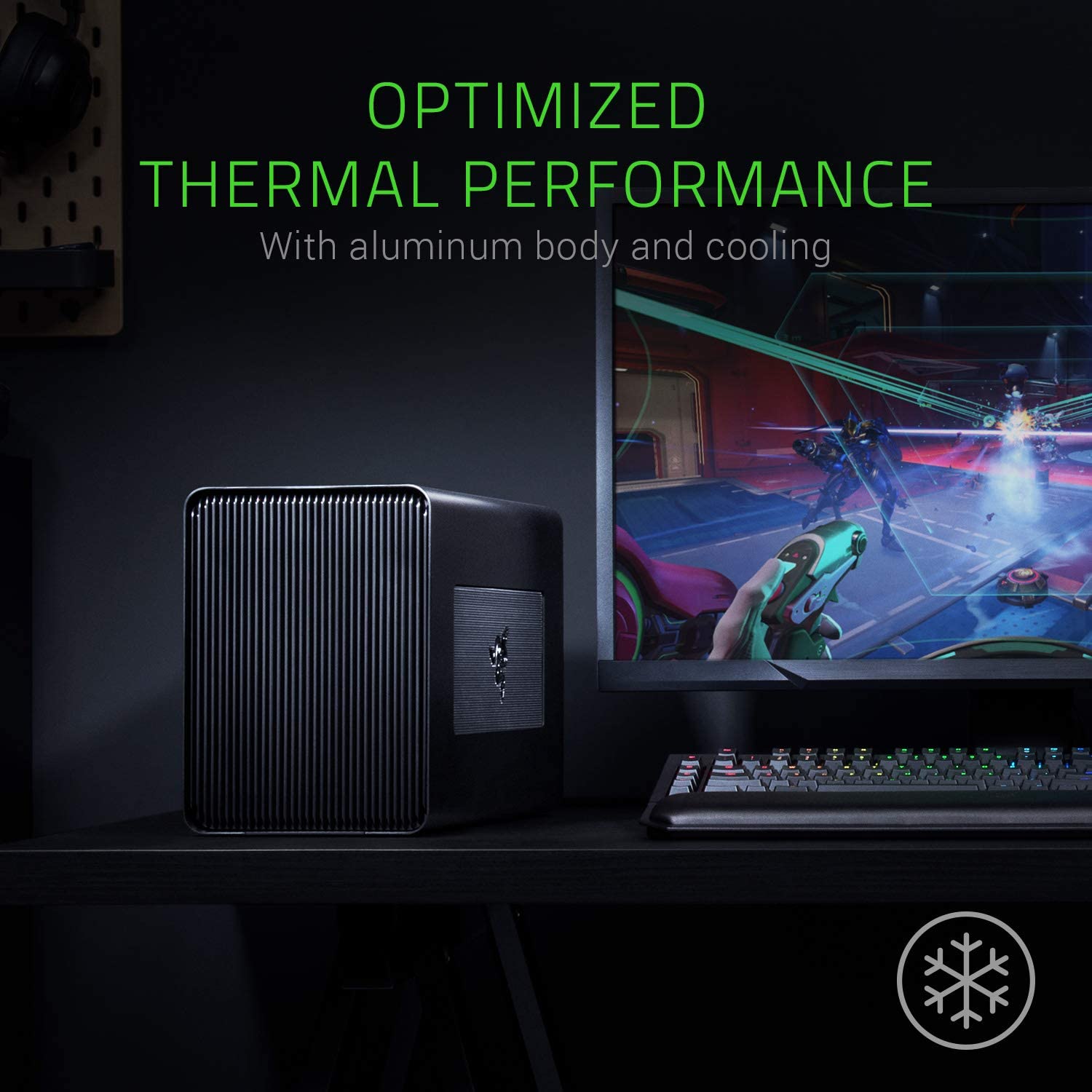 Razer Core X External GPU Enclosure (eGPU): Compatible with Windows & Mac Thunderbolt 3 Laptops - NVIDIA /AMD PCIe Support - 650W PSU - Image 2
