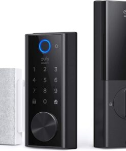 eufy Security Smart Lock Touch, Remotely Control with Wi-Fi Bridge, Fingerprint Keyless Entry Door Lock, Bluetooth Electronic Deadbolt,
