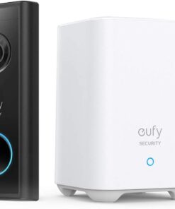 eufy Security, Wireless Video Doorbell (Battery-Powered) with 2K HD, No Monthly Fee, On-Device AI for Human Detection, 2-Way Audio