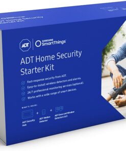 Alternative view of SmartThings ADT Wireless Home Security Starter Kit with DIY Smart Alarm System Hub, Door and Window Sensors, Motion Detector- Alexa Compatible, White