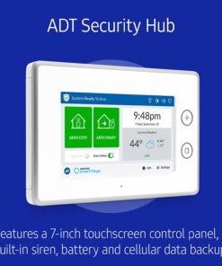 SmartThings ADT Wireless Home Security Starter Kit with DIY Smart Alarm System Hub, Door and Window Sensors, Motion Detector- Alexa Compatible, White