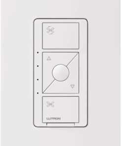Alternative view of Lutron Caseta Wireless Smart Fan Speed Control, White
