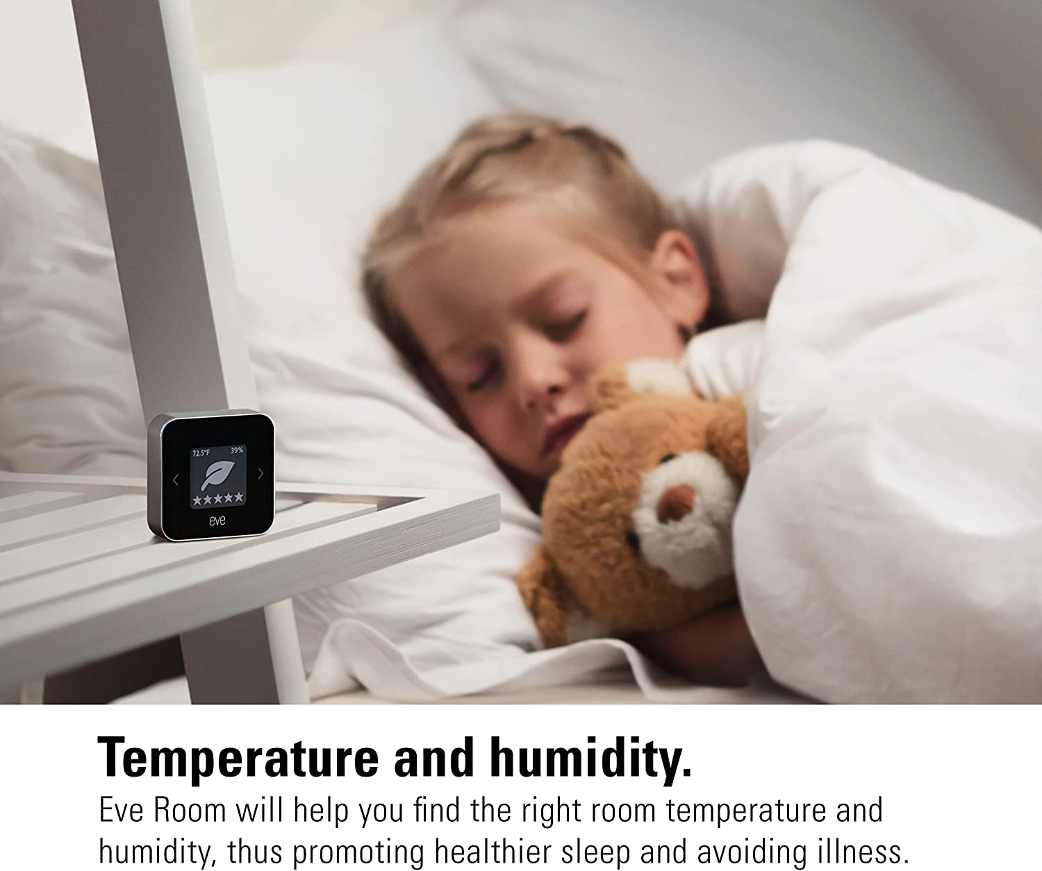 Eve Room - Indoor air Quality Sensor to Monitor air Quality (VOC), Temperature & Humidity, Apple HomeKit Technology, Bluetooth, - Image 4