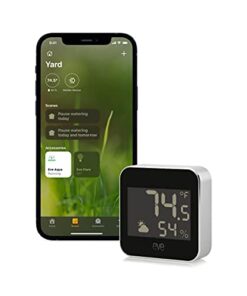 Eve Weather - Apple HomeKit Smart Home, Connected Outdoor Weather Station for Tracking Temperature, Humidity & Barometric Pressure, Precision Sensors, Wireless, Bluetooth