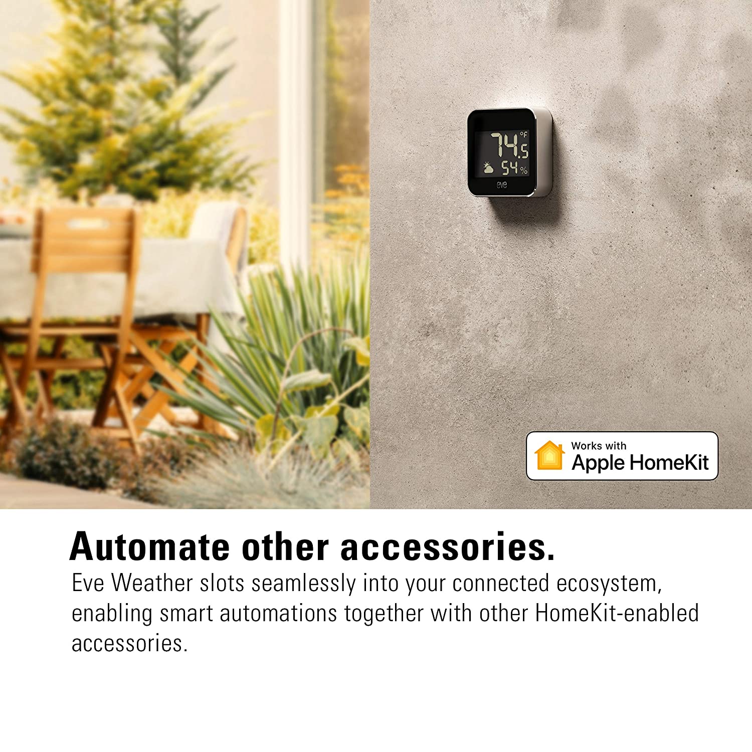 Eve Weather - Apple HomeKit Smart Home, Connected Outdoor Weather Station for Tracking Temperature, Humidity & Barometric Pressure, Precision Sensors, Wireless, Bluetooth - Image 7