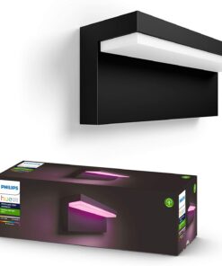 Philips Hue Nyro White and Colour Ambiance LED Smart Outdoor Wall Light for Garden, Patio