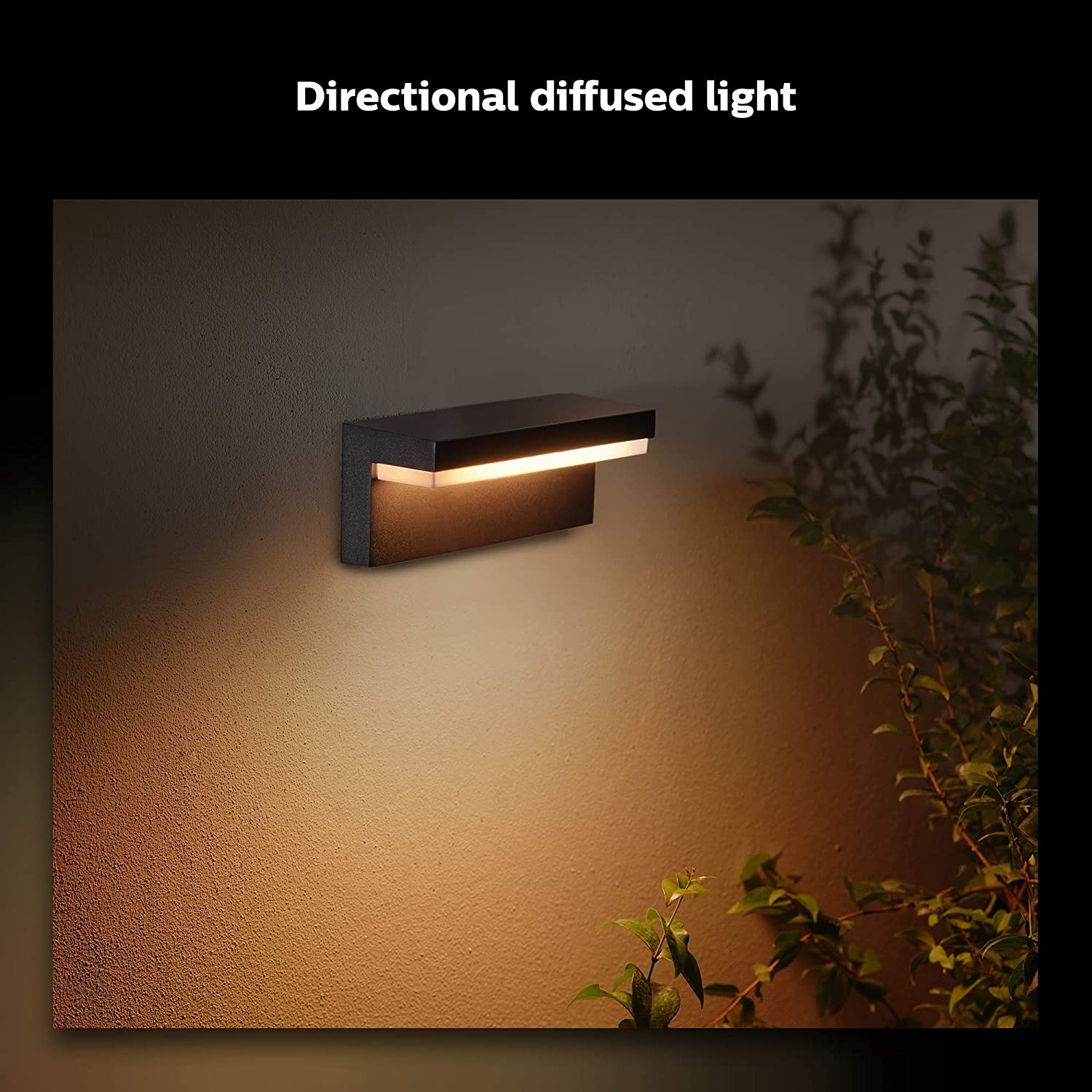 Philips Hue Nyro White and Colour Ambiance LED Smart Outdoor Wall Light for Garden, Patio - Image 3