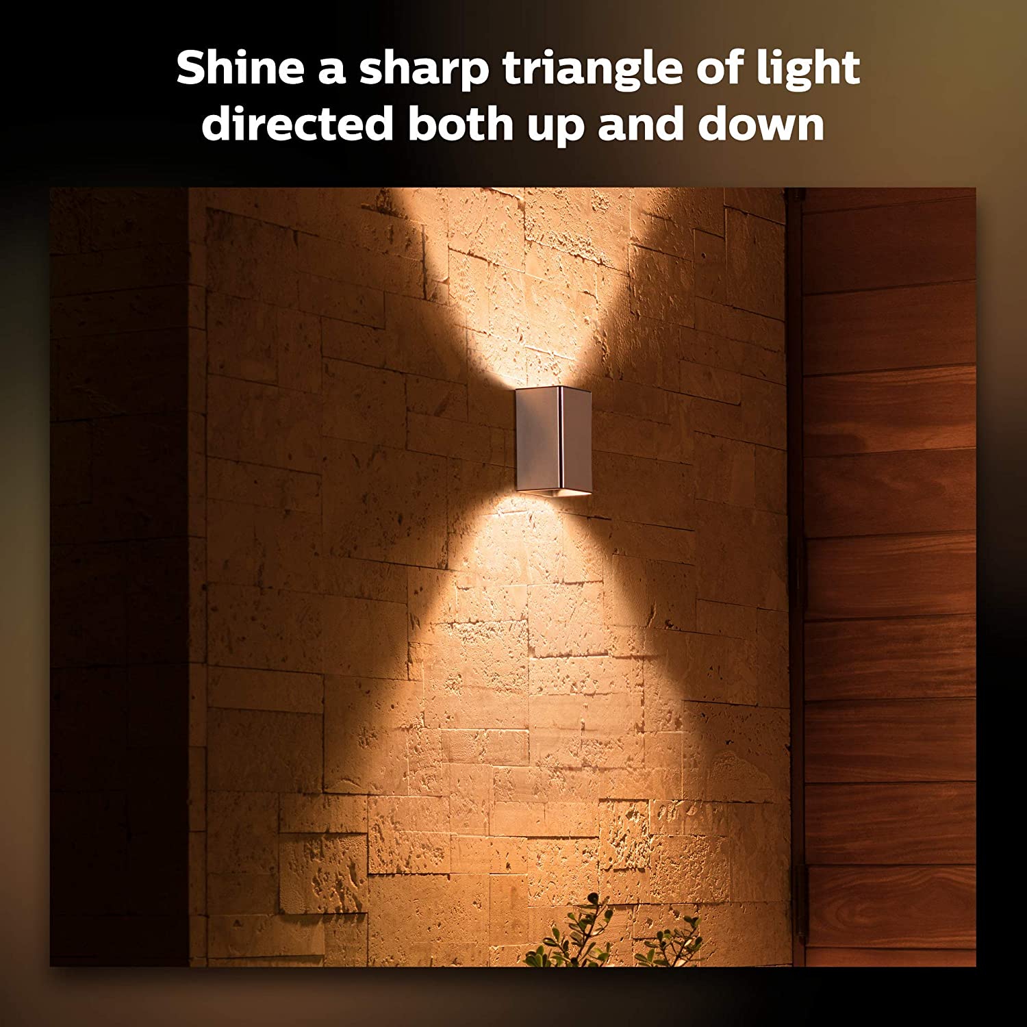 Philips Hue Resonate White and Colour Ambiance LED Smart Outdoor Wall Light for Garden and Patio - Image 3