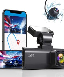 REDTIGER 4K Dual Dash Cam Built-in WiFi GPS Front 4K/2.5K and Rear 1080P Dual Dash Camera for Cars