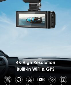 Alternative view of REDTIGER 4K Dual Dash Cam Built-in WiFi GPS Front 4K/2.5K and Rear 1080P Dual Dash Camera for Cars