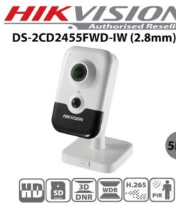 Hikvision DS-2CD2455FWD-IW 5MP Wi-Fi Network Cube Camera with Night Vision