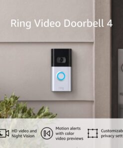 Alternative view of Ring Video Doorbell 4 – improved 4-second color video previews with enhanced wifi