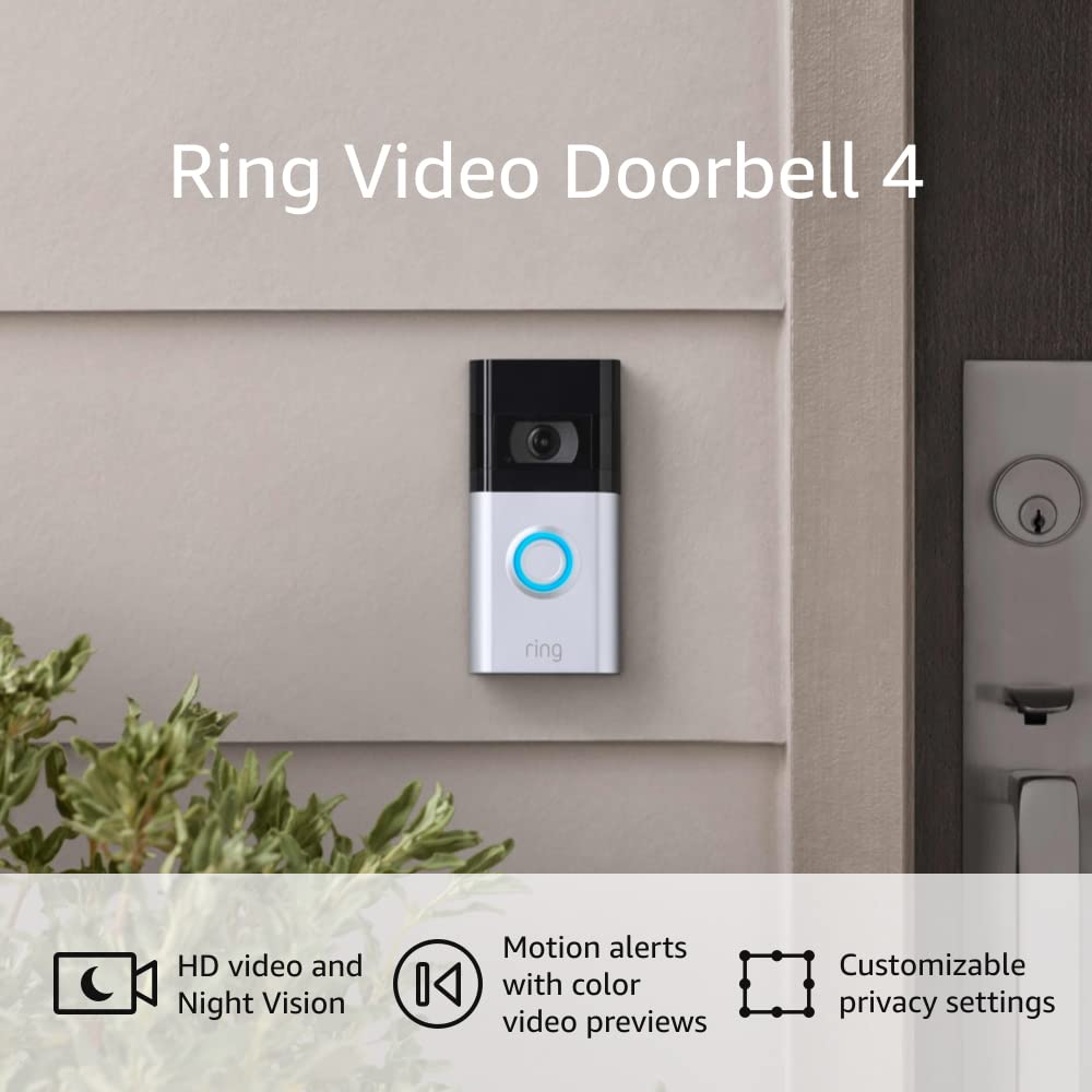 Ring Video Doorbell 4 – improved 4-second color video previews with enhanced wifi - Image 2