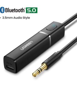 Alternative view of UGREEN Bluetooth Transmitter 5.0 aptX LL 3.5mm Aux Optical Audio Music Adapter