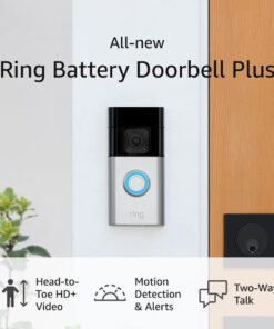 Ring Battery Doorbell Plus | Head-to-Toe HD+ Video, Two-Way Talk