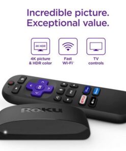 Alternative view of Roku Express 4K+ | HD/4K/HDR Streaming Device with Voice Remote, TV Controls, Fast Wi-Fi